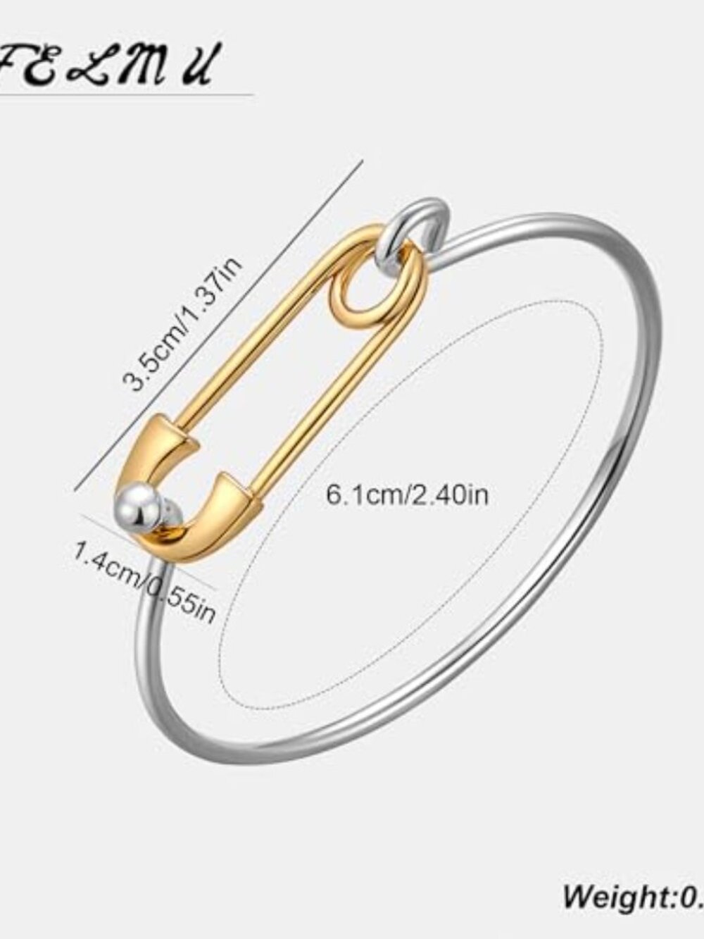 Gold Silver Link Bracelet for Women Simple Thin Bangle Bracelet Minimalist - Picture 2 of 4